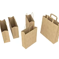 Modern Handbag Simple Commonly Used Handbag Packaging Products 3d model