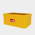 Elegant Ornament Decoration Set Featuring Yellow Box Red Logo And Transparent Lid
