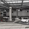 4S Dealership Showroom Displaying Luxury Cars With Modern Interior Design And Spacious Layout