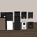 Modern Daily Use Electrical Appliances With Water Dispensers Coffee Makers And Small Devices