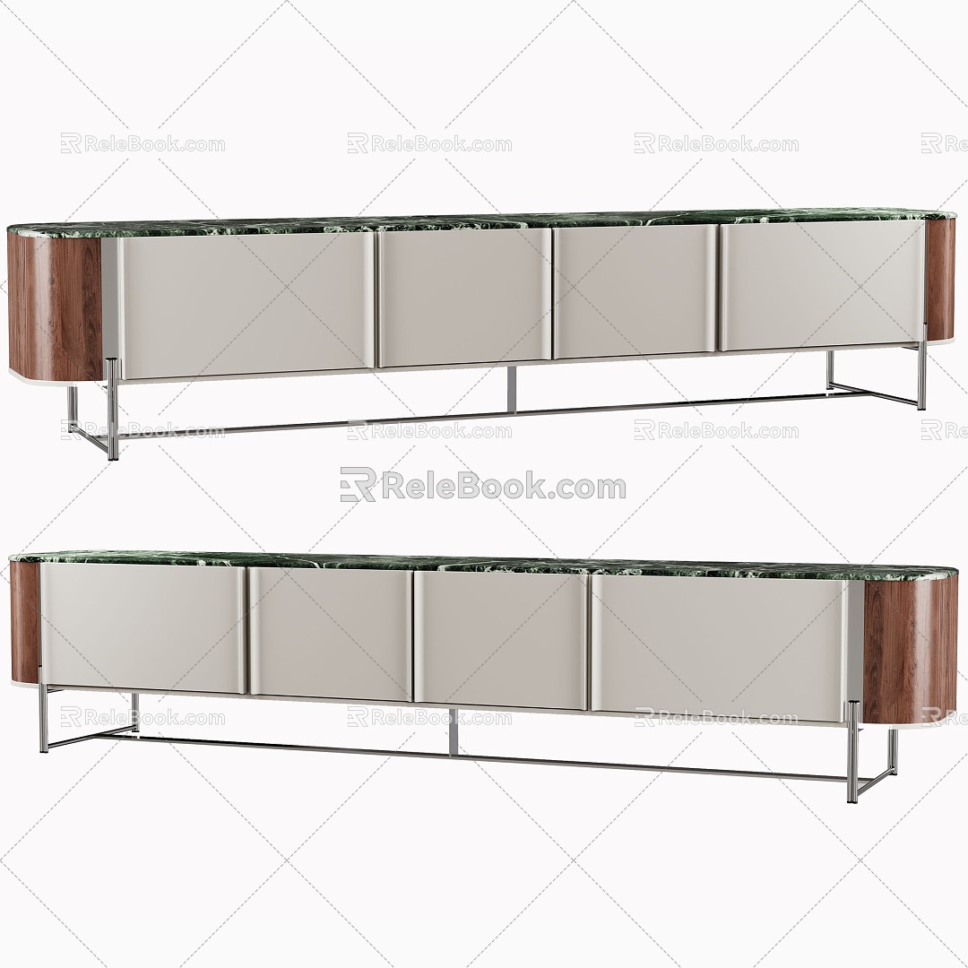 Modern living room TV cabinet 3d model