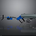 Blue And Silver Portable Spray Device With Metal Tank Hose And Nozzle