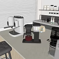 Modern coffee machine Coffee machine combination 3d model
