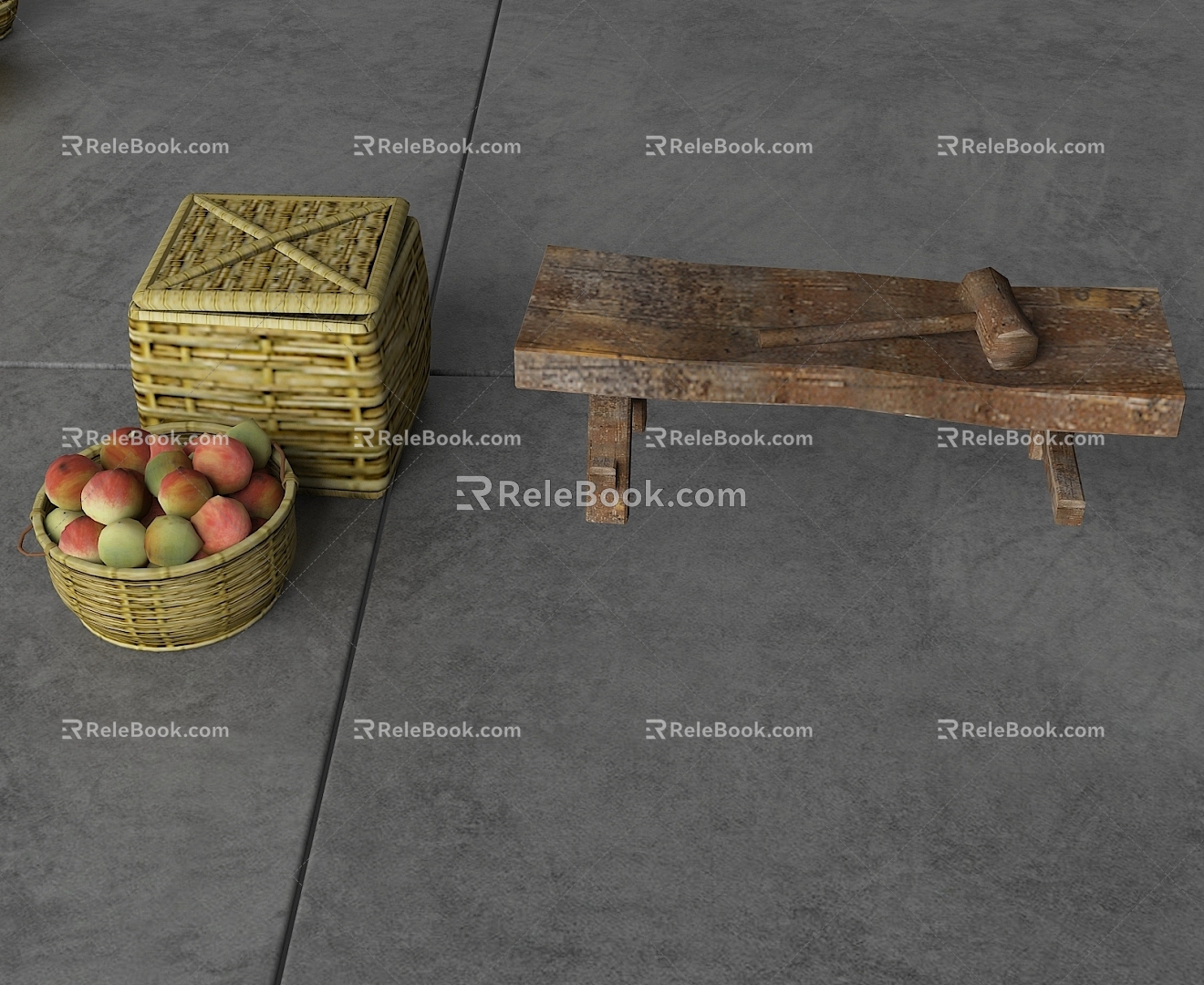 modern fruit farming fruit farming 3d model