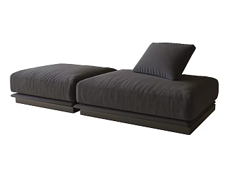 Modern double sofa 3d model