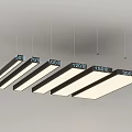Suspended Grille Lights With Adjustable Brightness From Fifty To Two Hundred Percent