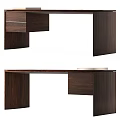 Modern Wooden Home Office Desk With Spacious Worktop And Drawer Storage