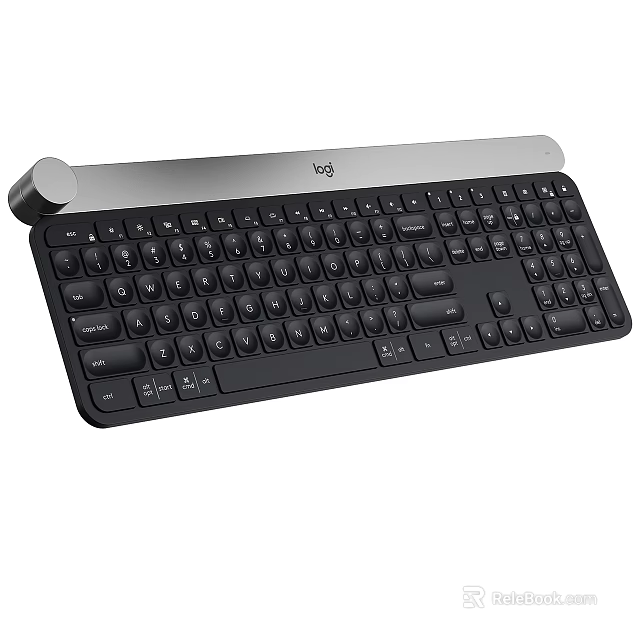 Logitech Full Size Computer Keyboard with Numeric Keypad and Sleek Design 3d model 