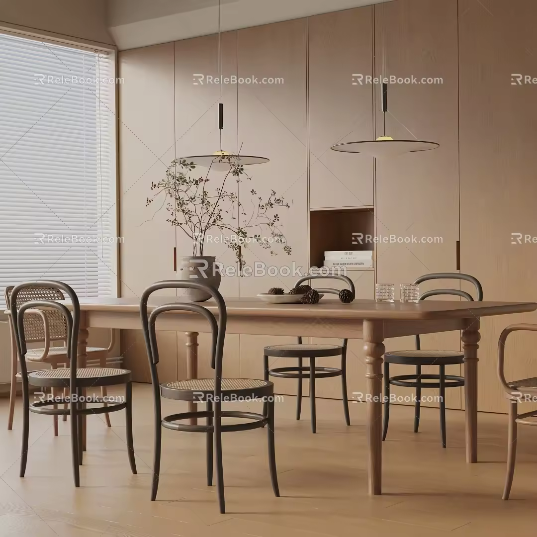Modern dining table 3d model