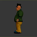 Wise Old Man Old Man Ancient Old Man Ancient Wise Warlock Taoist priest wizard mage 3d model