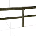 Rustic Wooden Fence With Natural Posts And Horizontal Rails For Outdoor Use