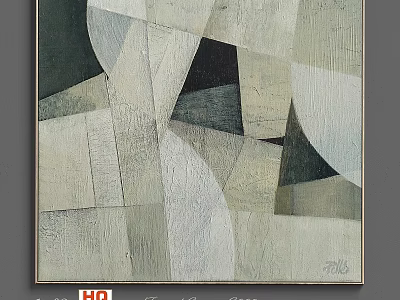 Modern Picture Frame With Abstract Geometric Artwork For Home Wall Decor 3d model