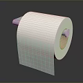 Soft Toilet Paper Roll On Metal Holder For Bathroom Household Use
