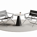 Modern Leisure Tables and Chairs Negotiation Tables and Chairs Dining Tables and Chairs 3d model