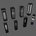 Outdoor Lights With Modern Sleek Designs Multiple Styles Striped Wavy And Illuminated Shades