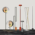 Modern floor lamp floor lamp combination 3d model