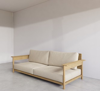 Modern double sofa 3d model