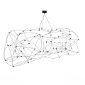 Unique Shape Chandelier With Intricate Wire Structure For Modern Interior Decoration 3d model