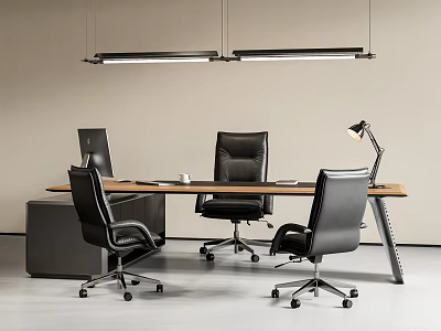 Modern Office Desk Boss Office Desk Chair Office Chair Desk Manager Table 3d model