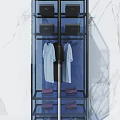 Modern Display Shelves With Glass Doors Drawers And Contemporary Design