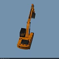 Liugong Yellow Excavator with Crawler Track and Black Cabin and Heavy Duty Bucket