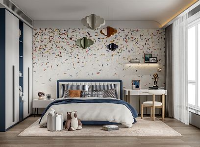 Modern Children's Room 3d model