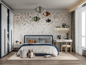 Modern Children's Room 3d model