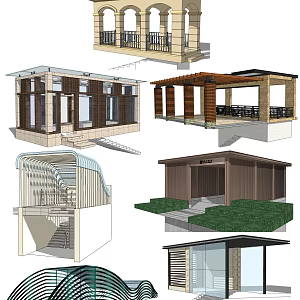 New Chinese-style Corridor Frame Civil Air Defense Entrance and Exit 3d model