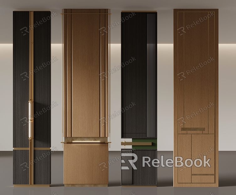 Hotel wall panel screen partition model