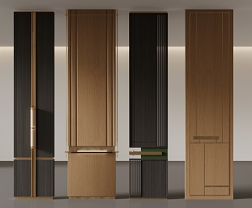 Hotel wall panel screen partition 3d model