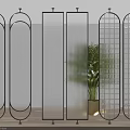 Modern Room Dividers With Various Glass Panel Designs And Metal Frames