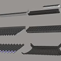 Traditional Chinese Architectural Roof Components With Black Tile Eave And Classic Designs