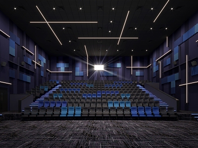 Modern Cinema Hall 3d model