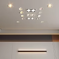 Modern Ceiling Downlights And Spotlights Enhancing Bright Interior Ambiance 3d model