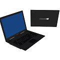 COUGAR Laptop With Black Body And Blue Screen Display Alongside Brand Box