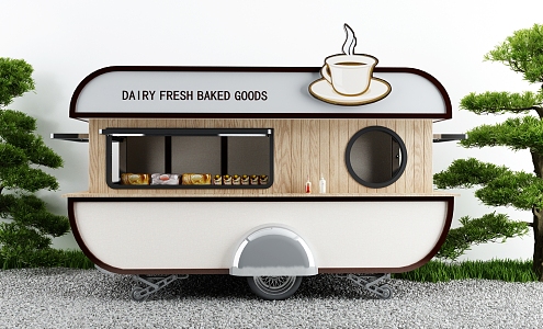 Mobile Coffee House 3d model