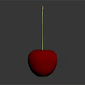 Fresh Red Cherries With Shiny Water Droplets On Dark Background Showcasing Vibrant Reflection