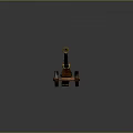 Antique Brass Cannon with Wooden Carriage Featuring Ornate Wheels and Decorative Engravings