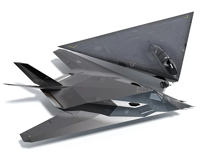 Advanced Stealth Fighter Jet With Angular Design 3d model