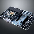 integrated circuit board circuit board integrated circuit integrated circuit integrated block electronic board electronic component electronic part chip 3d model