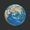Stunning Earth View From Space Showing Blue Oceans And White Clouds