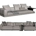 Modern Arflex three-seat sofa 3d model