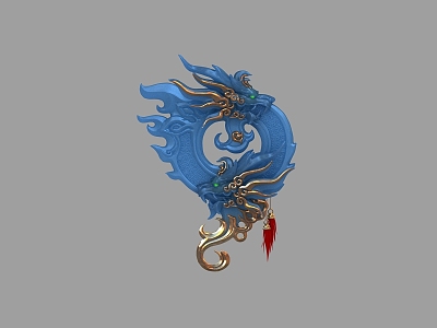 Artifact Kongyin magic weapon magic stone Yupei magic stone gem Kongshi 3d model