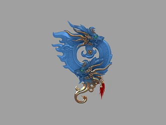 Artifact Kongyin magic weapon magic stone Yupei magic stone gem Kongshi 3d model