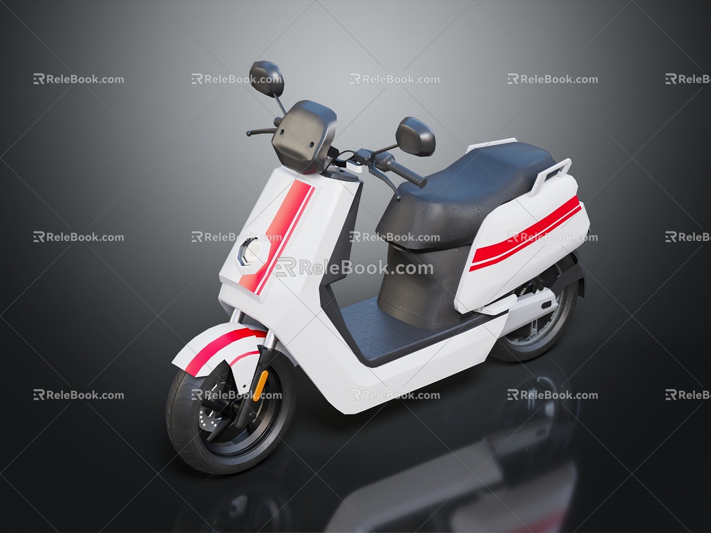 Modern Electric Motorcycle Electric Motorcycle 3d model