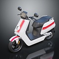 Modern Electric Motorcycle Electric Motorcycle 3d model