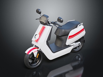 Modern Electric Motorcycle Electric Motorcycle 3d model