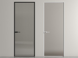 Glass Door Changhong Glass Door Glass Swing Door Toilet Door 3d model