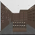 Tobacco and Alcohol Store Modern Interior With Wooden Walls Billboard Wine Display Shelves Reception Counter