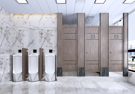 Public toilet Modern toilet 3d model